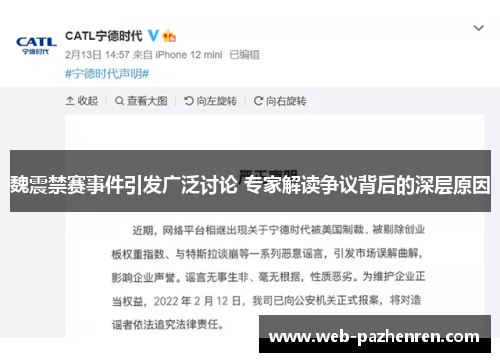 魏震禁赛事件引发广泛讨论 专家解读争议背后的深层原因